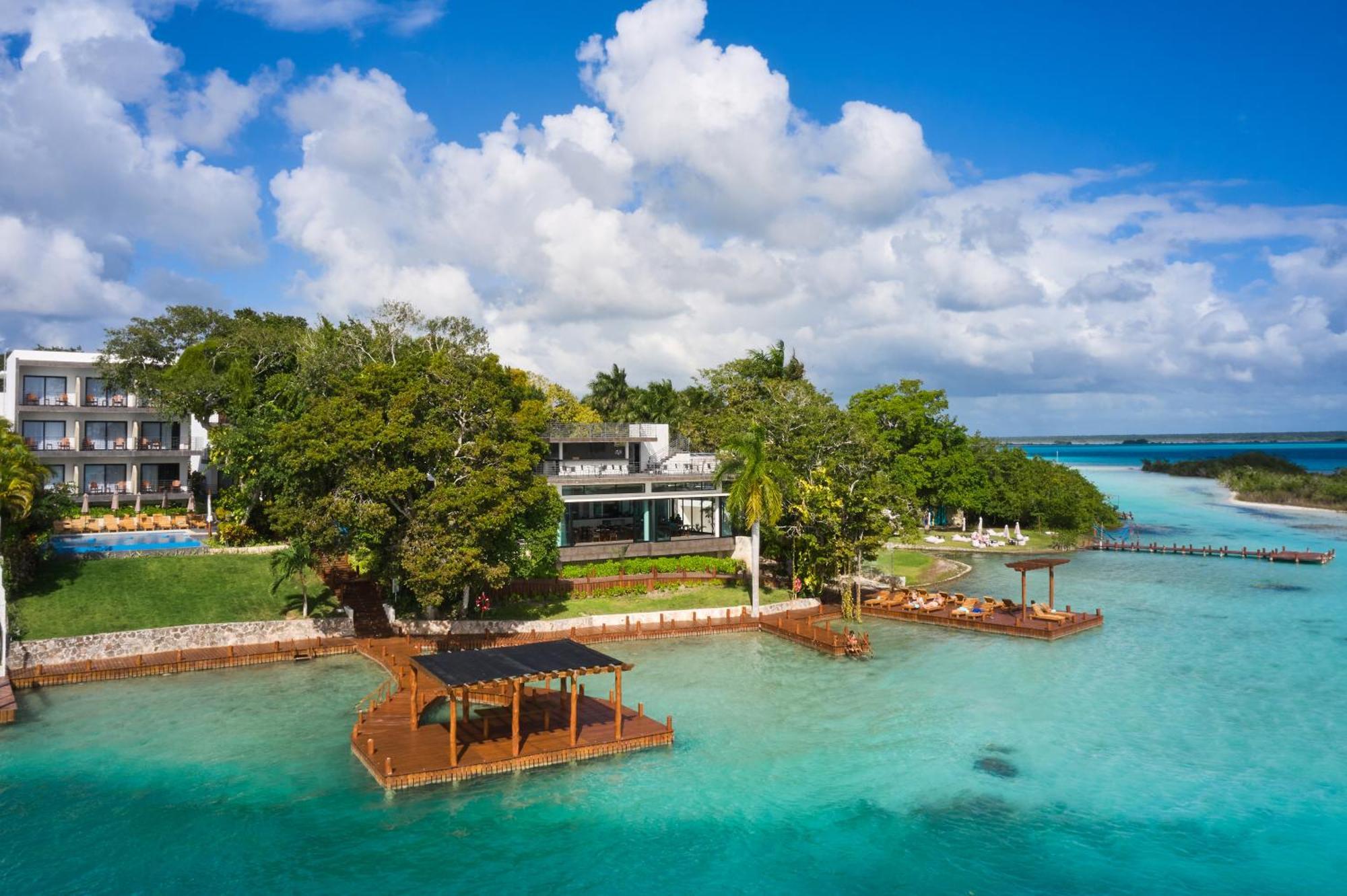Cristalino Lagoon Front Hotel, Restaurant & Spa Бакалар Экстерьер фото