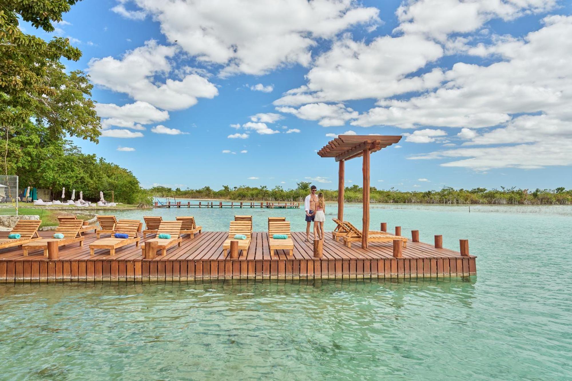 Cristalino Lagoon Front Hotel, Restaurant & Spa Бакалар Экстерьер фото