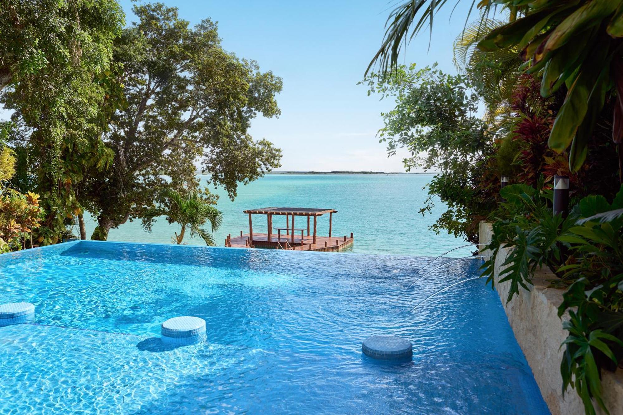 Cristalino Lagoon Front Hotel, Restaurant & Spa Бакалар Экстерьер фото